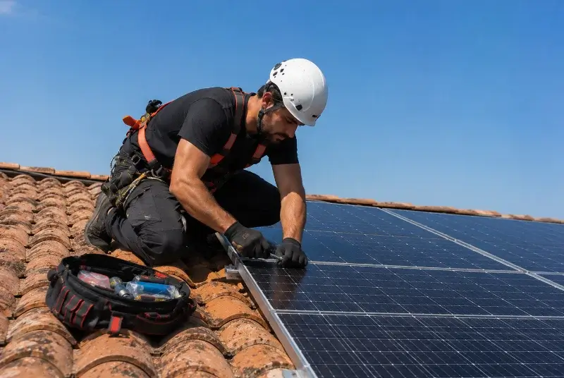 Maintenance et monitoring de panneaux solaires à Blajan